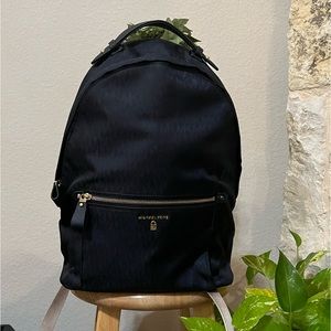 Michael Kors Navy Blue Nylon Back Pack
